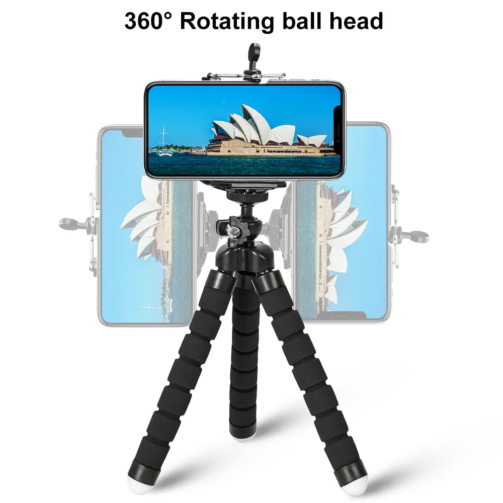 Phone Tripod Flexible Sponge Octopus Mini Tripod For IPhone Android