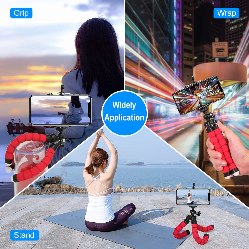 Phone Tripod Flexible Sponge Octopus Mini Tripod For IPhone Android