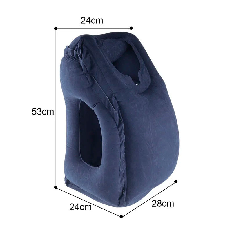 PVC Inflatable Air Travel Pillow Portable Headrest